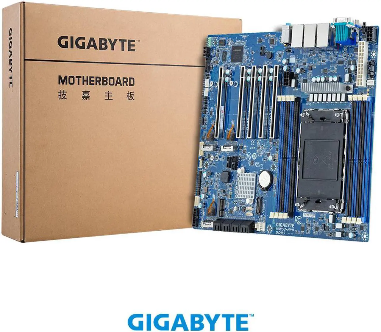 Alt view image 5 of 5 - GIGABYTE MW53-HP0 Intel® Xeon® W Workstation Motherboard Board, Single processor, LGA 4677, Intel® W790 Chipset.