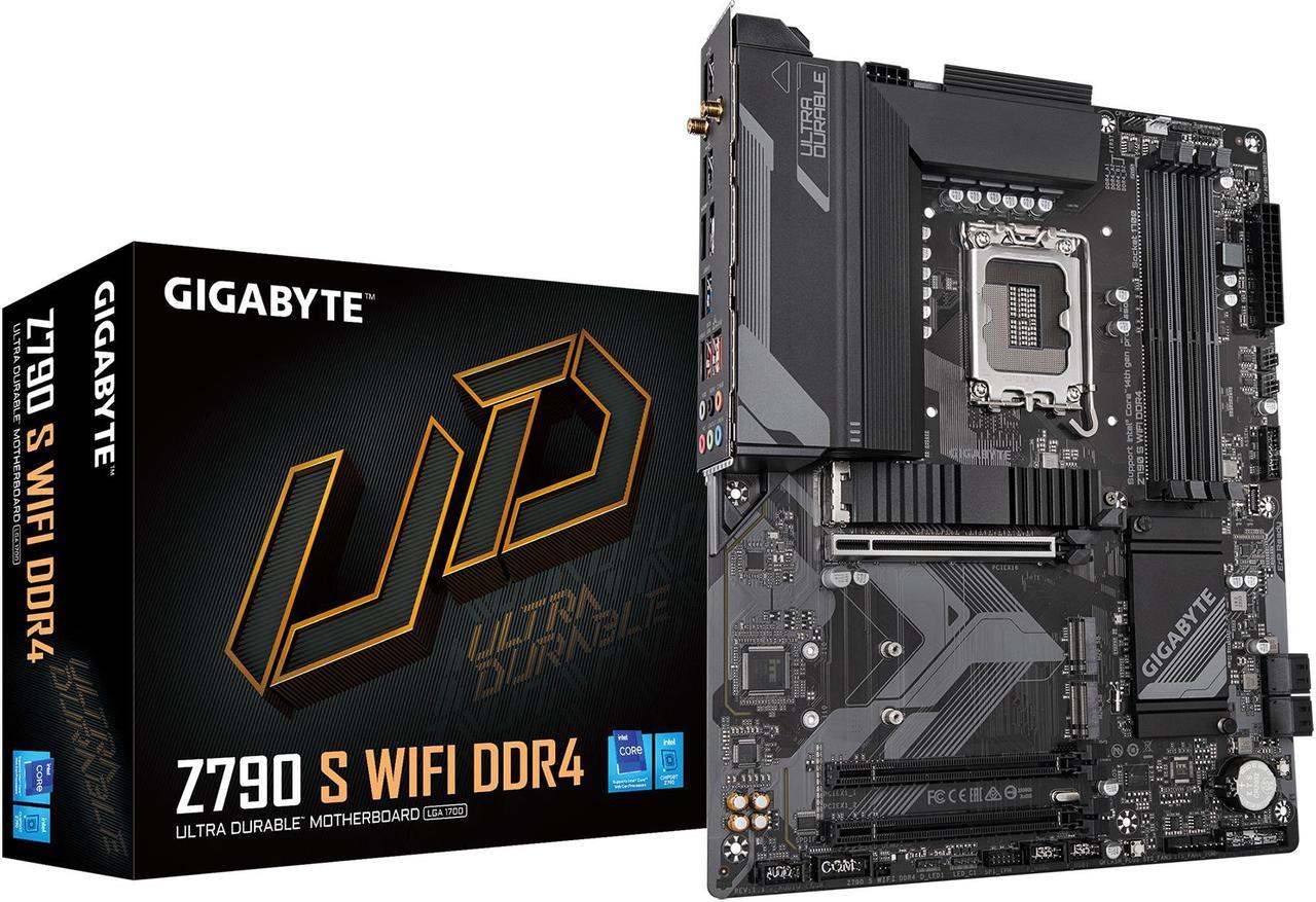 GIGABYTE Z790 S WIFI DDR4 LGA 1700 Intel Z790 ATX Motherboard with DDR4, Tr...