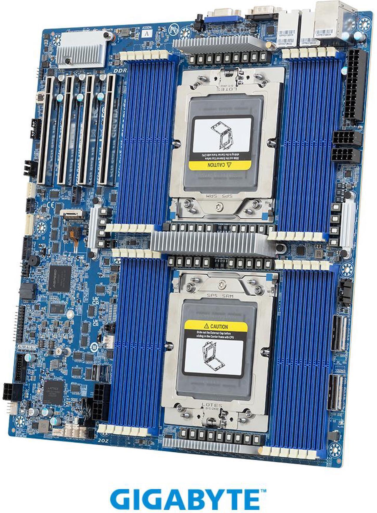 Main image of GIGABYTE MZ73-LM2 Motherboard - AMD EPYC™ 9005/9004 - E-ATX DP PCIe Gen5 cTDP 500W