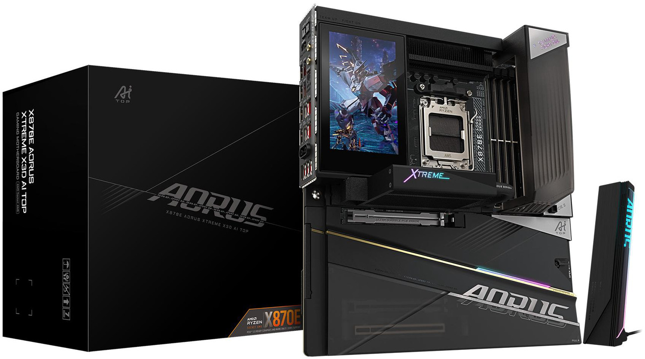Open Box: GIGABYTE X870E AORUS XTREME X3D AI TOP AMD AM5 LGA 1718, E-ATX, Supports AMD Ryzen 9000/8000/7000 Series Processors, DDR5, 24+2+2 Total Power Phase, 5x M.2, PCIe 5.0, USB4 Type-C, WIFI7, Dual 10GbE, P - Newegg.com - Open Box condition - Image 12