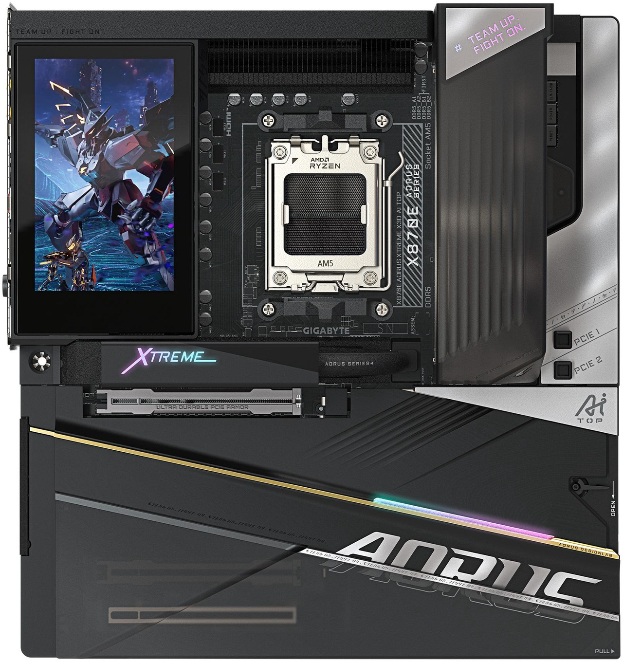 Open Box: GIGABYTE X870E AORUS XTREME X3D AI TOP AMD AM5 LGA 1718, E-ATX, Supports AMD Ryzen 9000/8000/7000 Series Processors, DDR5, 24+2+2 Total Power Phase, 5x M.2, PCIe 5.0, USB4 Type-C, WIFI7, Dual 10GbE, P - Newegg.com - Open Box condition - Image 13