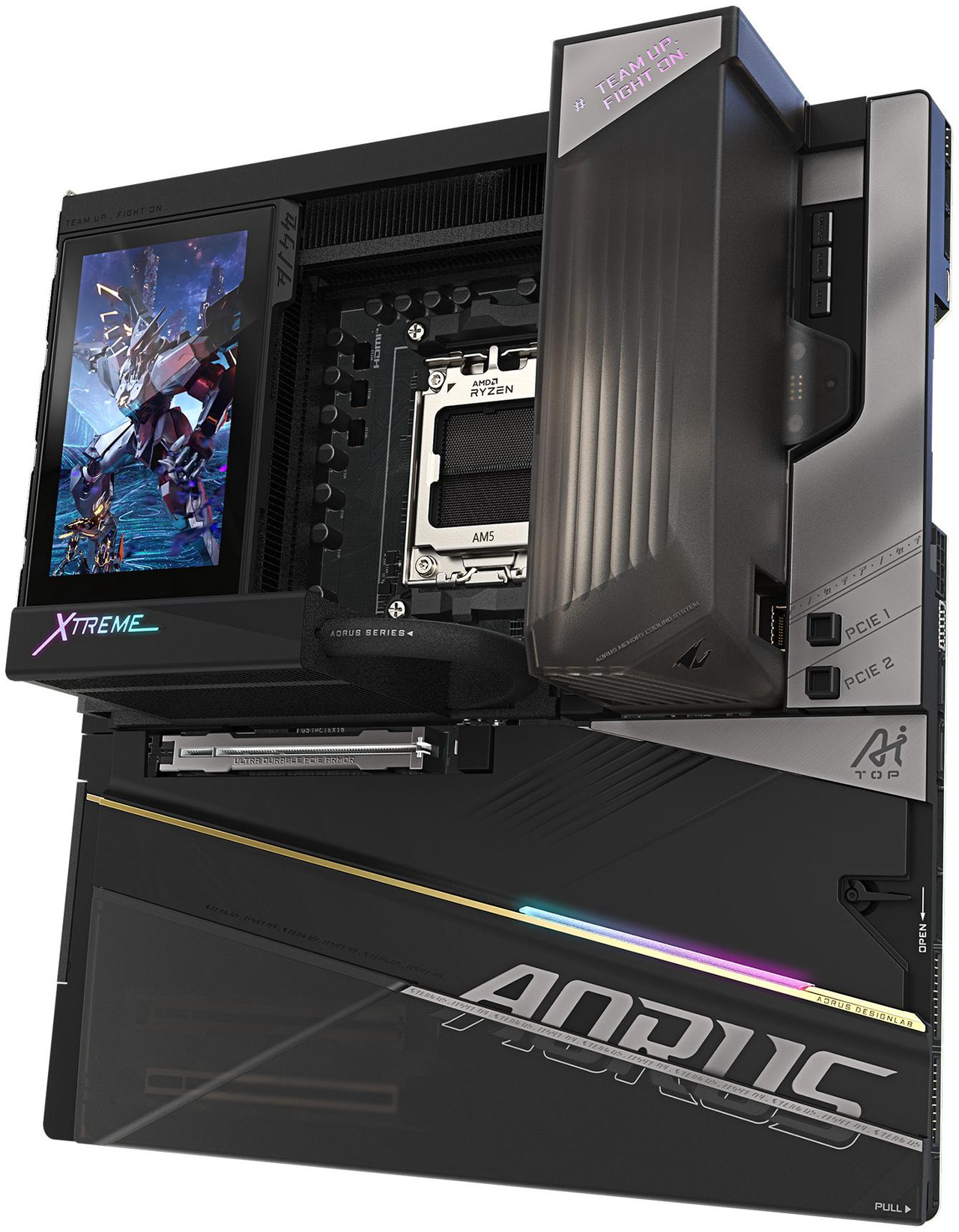 Open Box: GIGABYTE X870E AORUS XTREME X3D AI TOP AMD AM5 LGA 1718, E-ATX, Supports AMD Ryzen 9000/8000/7000 Series Processors, DDR5, 24+2+2 Total Power Phase, 5x M.2, PCIe 5.0, USB4 Type-C, WIFI7, Dual 10GbE, P - Newegg.com - Open Box condition - Image 14