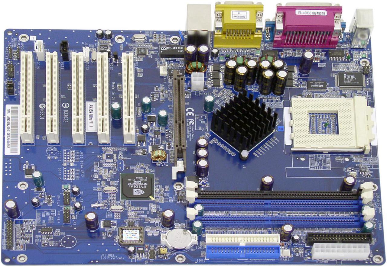 Alt view image 2 of 4 - Shuttle AN35N-Ultra 462(A) NVIDIA nForce2 Ultra 400 ATX AMD Motherboard