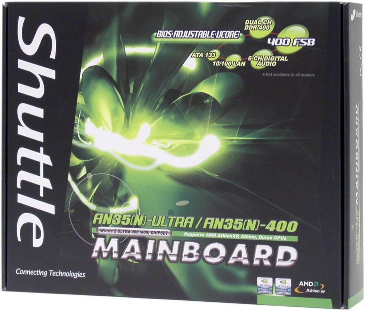 Alt view image 4 of 4 - Shuttle AN35N-Ultra 462(A) NVIDIA nForce2 Ultra 400 ATX AMD Motherboard