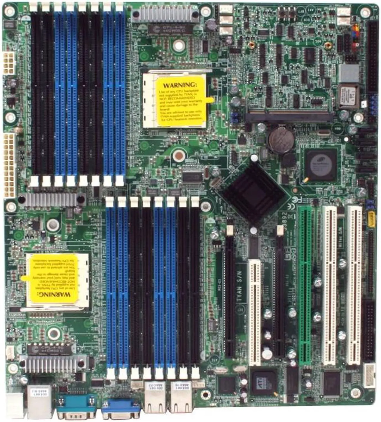 Alt view image 3 of 10 - TYAN S3892G3NR-RS Extended ATX Server Motherboard Dual 940 ServerWorks HT2000 + HT1000
