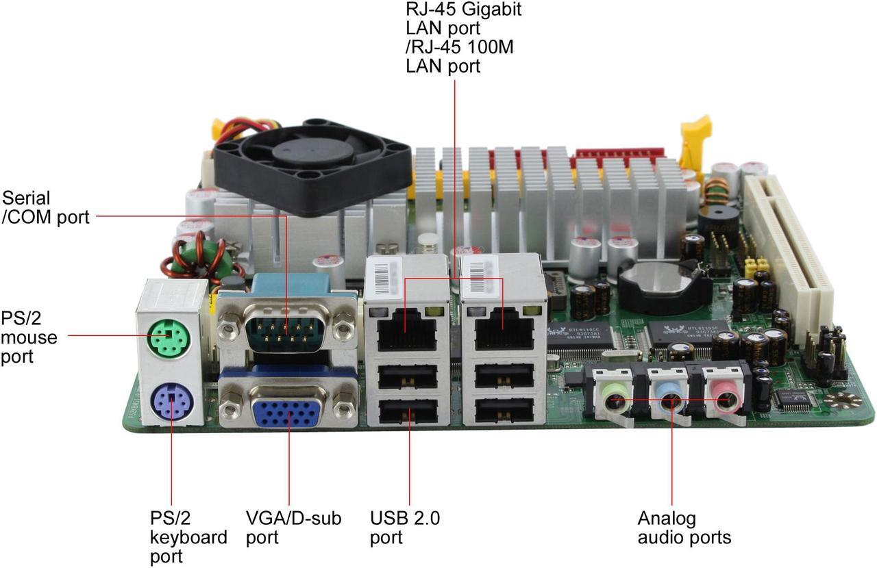 Alt view image 8 of 11 - JetWay J7F4K1G5S-LF VIA C7 VIA NanoBGA2 VIA CN700 Mini ITX Motherboard / CPU Combo
