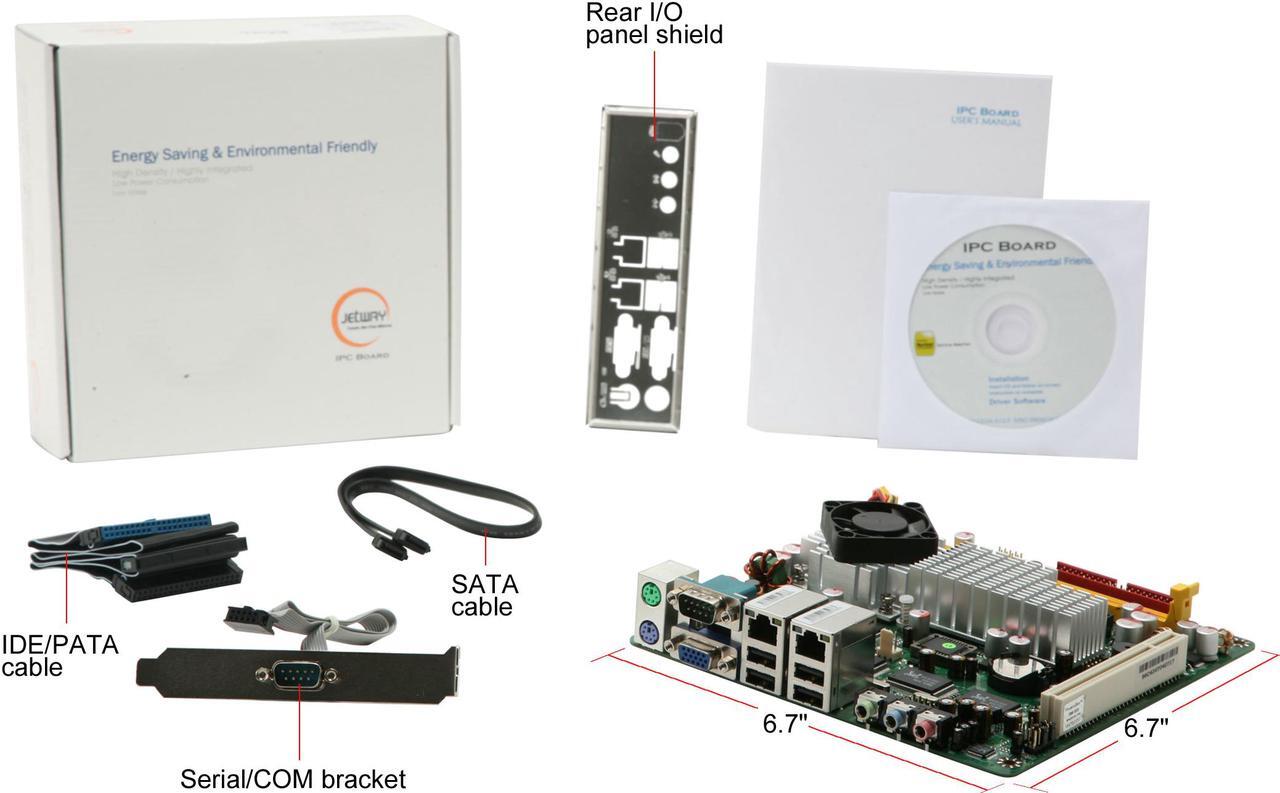 Alt view image 11 of 11 - JetWay J7F4K1G5S-LF VIA C7 VIA NanoBGA2 VIA CN700 Mini ITX Motherboard / CPU Combo