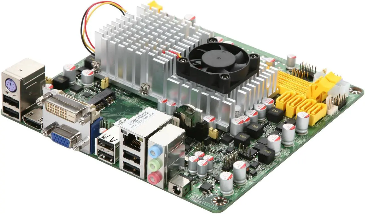 Main image of JetWay JNC63P-330-LF Intel Atom 330 1.6GHz Dual Core NVIDIA ION Mini ITX Motherboard / CPU Combo