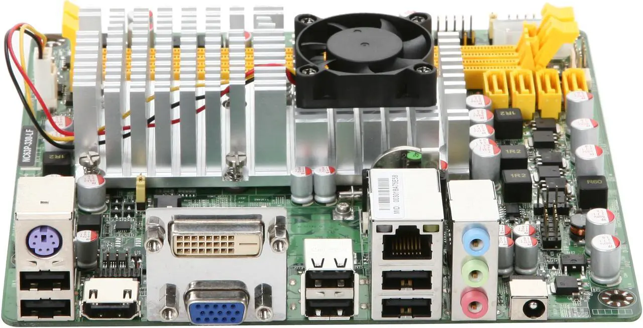 Alt view image 2 of 5 - JetWay JNC63P-330-LF Intel Atom 330 1.6GHz Dual Core NVIDIA ION Mini ITX Motherboard / CPU Combo