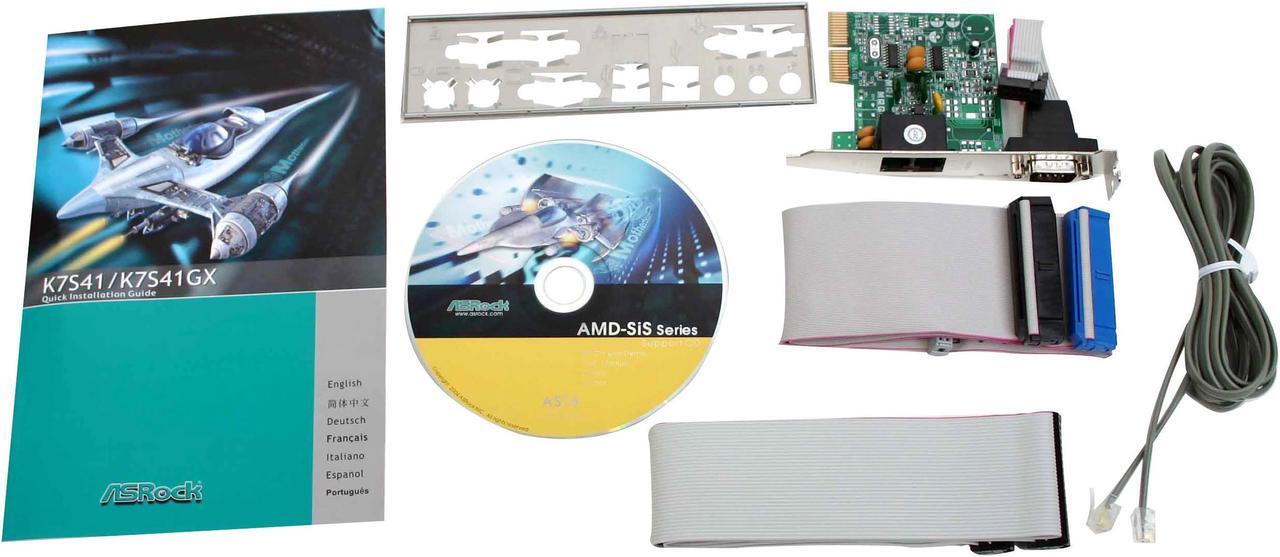 Alt view image 3 of 4 - ASRock K7S41 462(A) SiS 741 Micro ATX AMD Motherboard