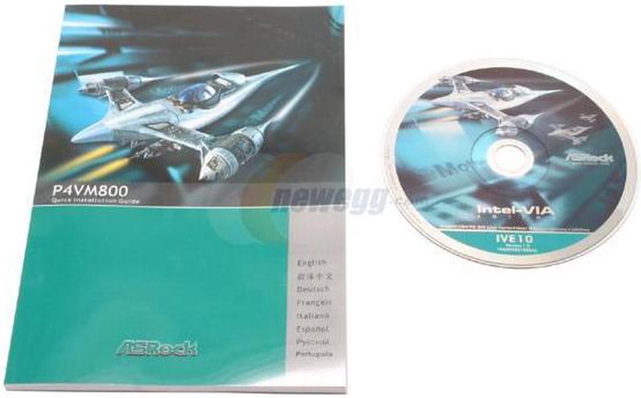 Alt view image 3 of 5 - ASRock P4VM800 Socket 478 VIA P4M800 Micro ATX Intel Motherboard