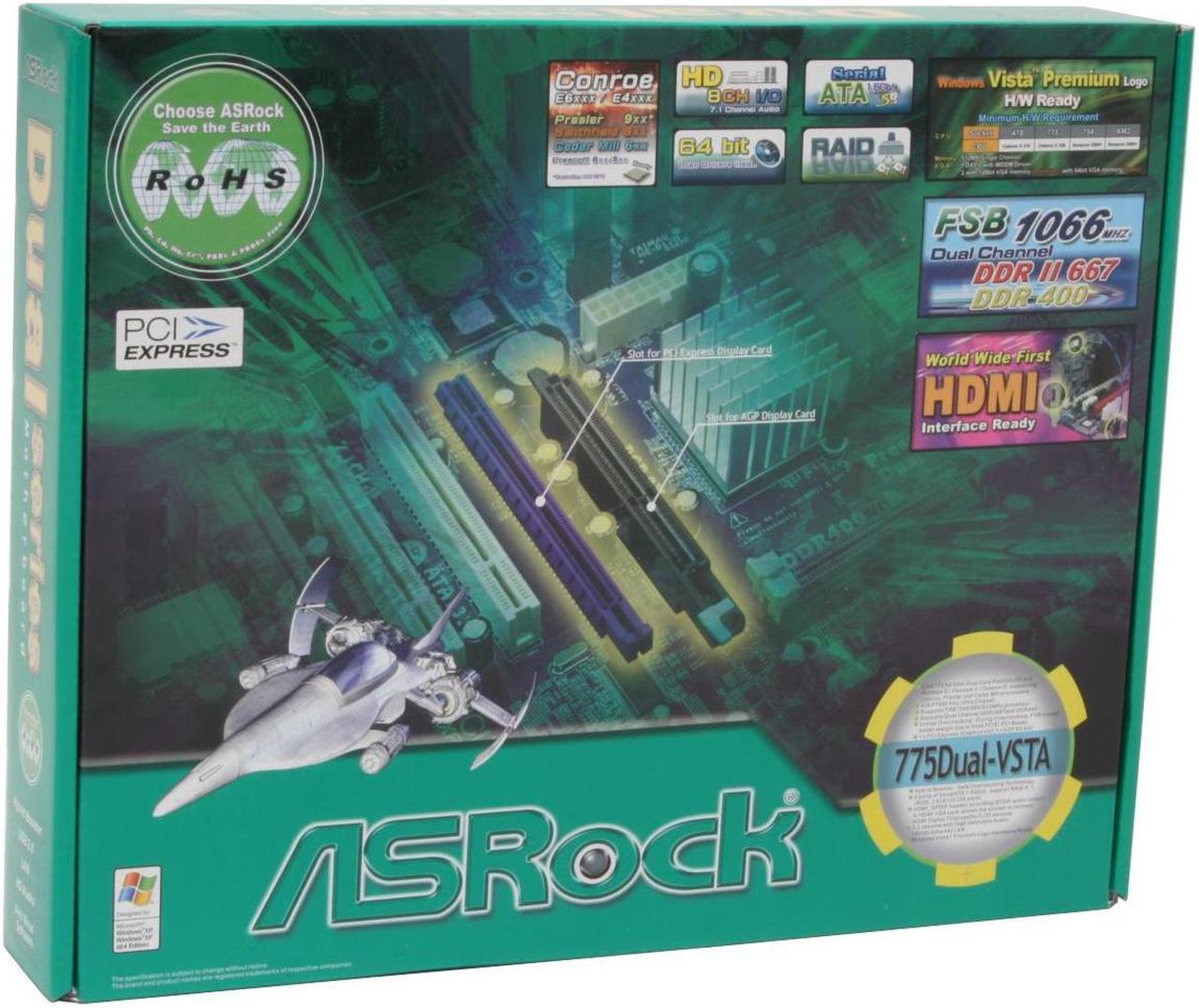 Alt view image 5 of 5 - ASRock 775Dual-VSTA LGA 775 VIA PT880 PRO ATX Intel Motherboard