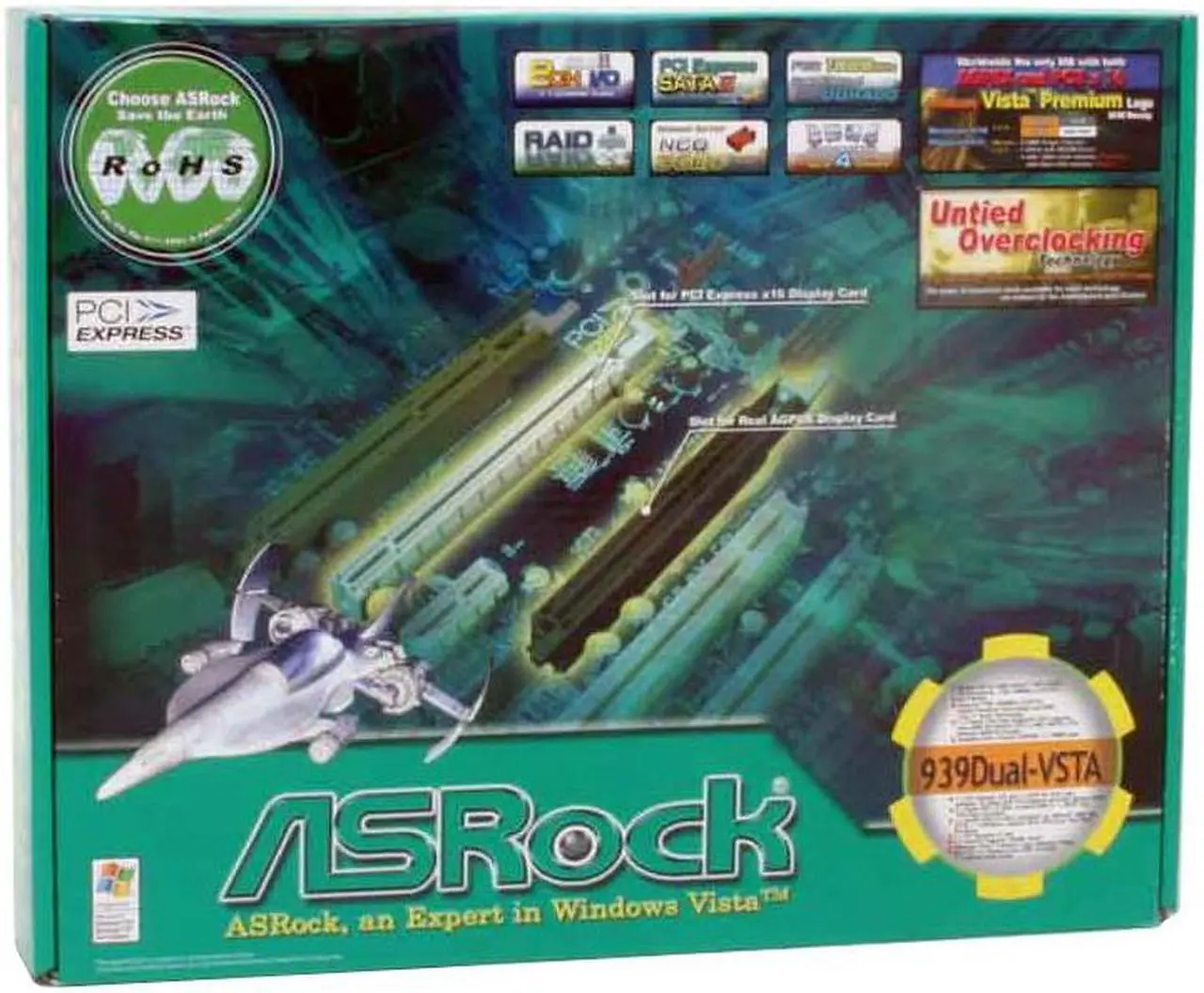 Alt view image 6 of 6 - ASRock 939Dual-VSTA 939 ULi M1695 ATX AMD Motherboard