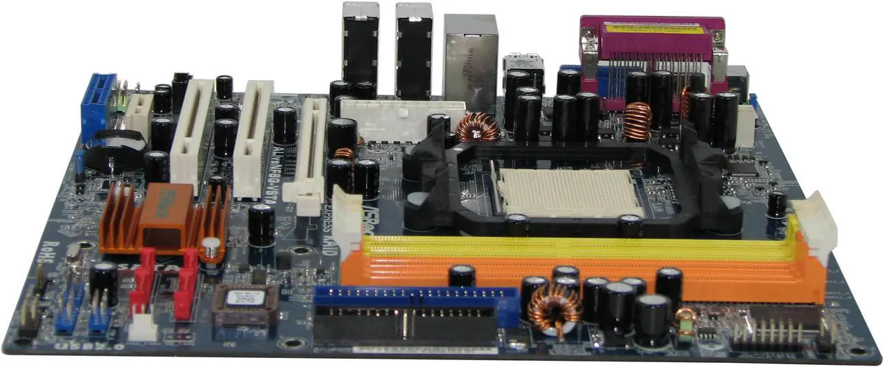 Alt view image 2 of 8 - ASRock ALIVENF6G-VSTA AM2 NVIDIA GeForce 6100 or 6150SE / nForce 430  (Depend on the version) Micro ATX AMD Motherboard