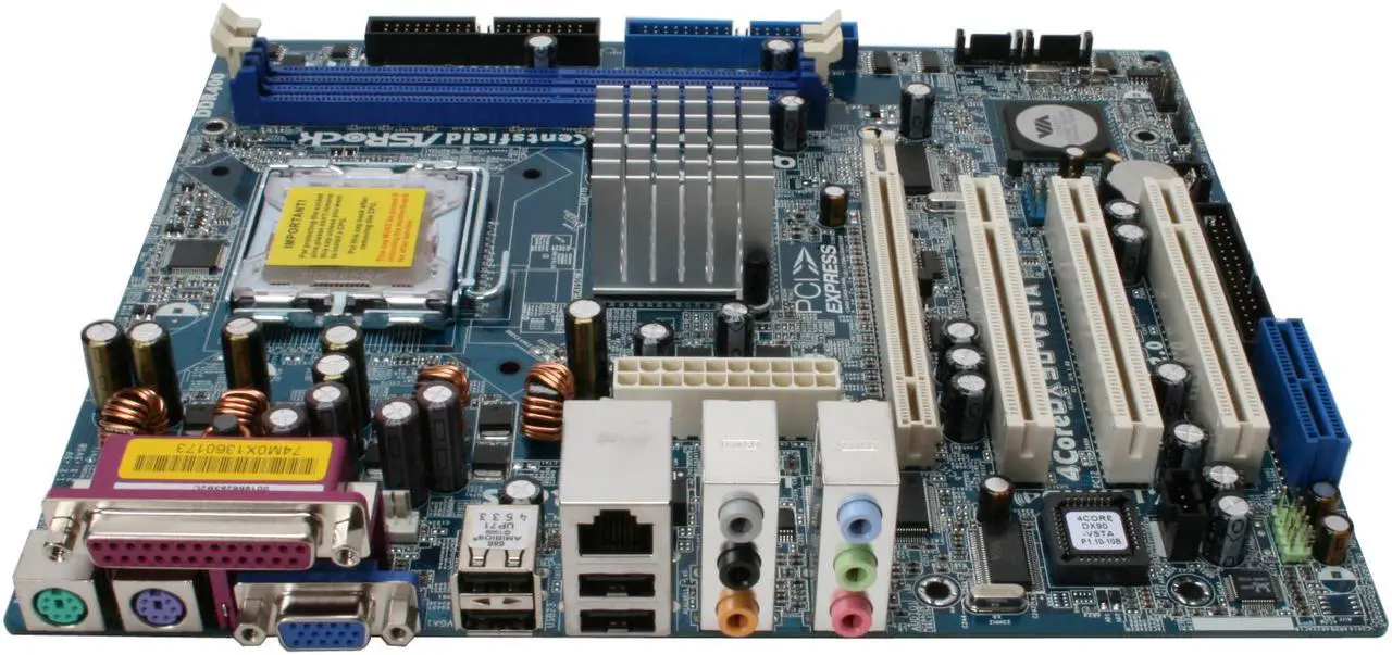 Alt view image 2 of 6 - ASRock 4CoreDX90-VSTA LGA 775 VIA P4M900 Micro ATX Intel Motherboard