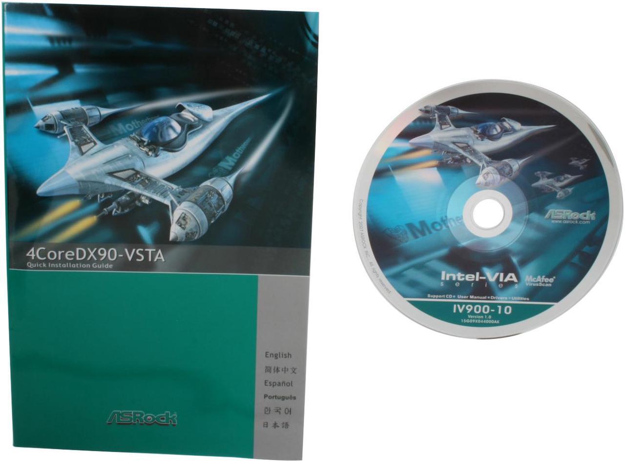 Alt view image 5 of 6 - ASRock 4CoreDX90-VSTA LGA 775 VIA P4M900 Micro ATX Intel Motherboard
