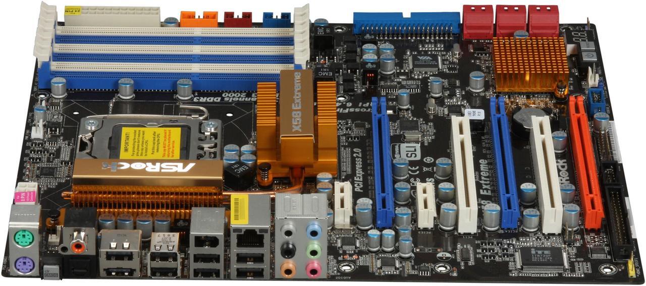 Alt view image 2 of 5 - ASRock X58 Extreme LGA 1366 Intel X58 ATX Intel Motherboard