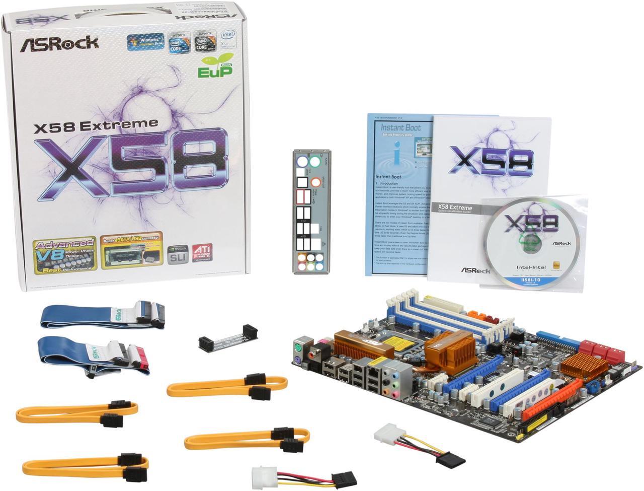 Alt view image 5 of 5 - ASRock X58 Extreme LGA 1366 Intel X58 ATX Intel Motherboard
