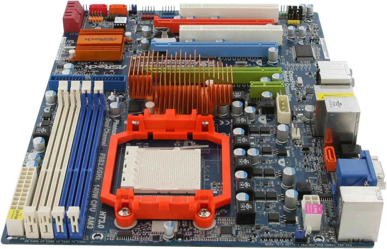 Alt view image 6 of 11 - ASRock M3A785GXH/128M AM3 AMD 785G HDMI ATX AMD Motherboard