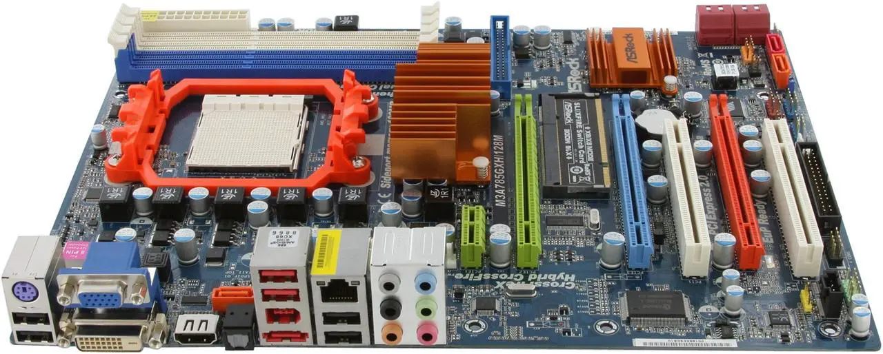 Alt view image 8 of 11 - ASRock M3A785GXH/128M AM3 AMD 785G HDMI ATX AMD Motherboard
