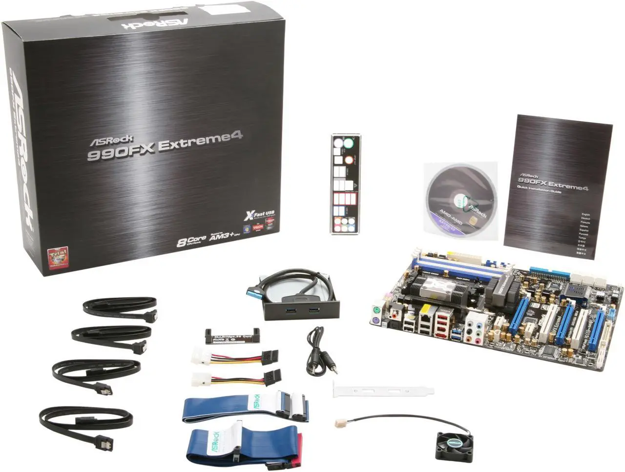 Alt view image 5 of 5 - ASRock 990FX Extreme4 AM3+ AMD 990FX + SB950 USB 3.0 ATX AMD Motherboard