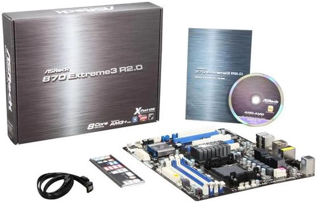 Alt view image 4 of 4 - ASRock 870 Extreme3 R2.0 AM3+ AMD 870 USB 3.0 ATX AMD Motherboard