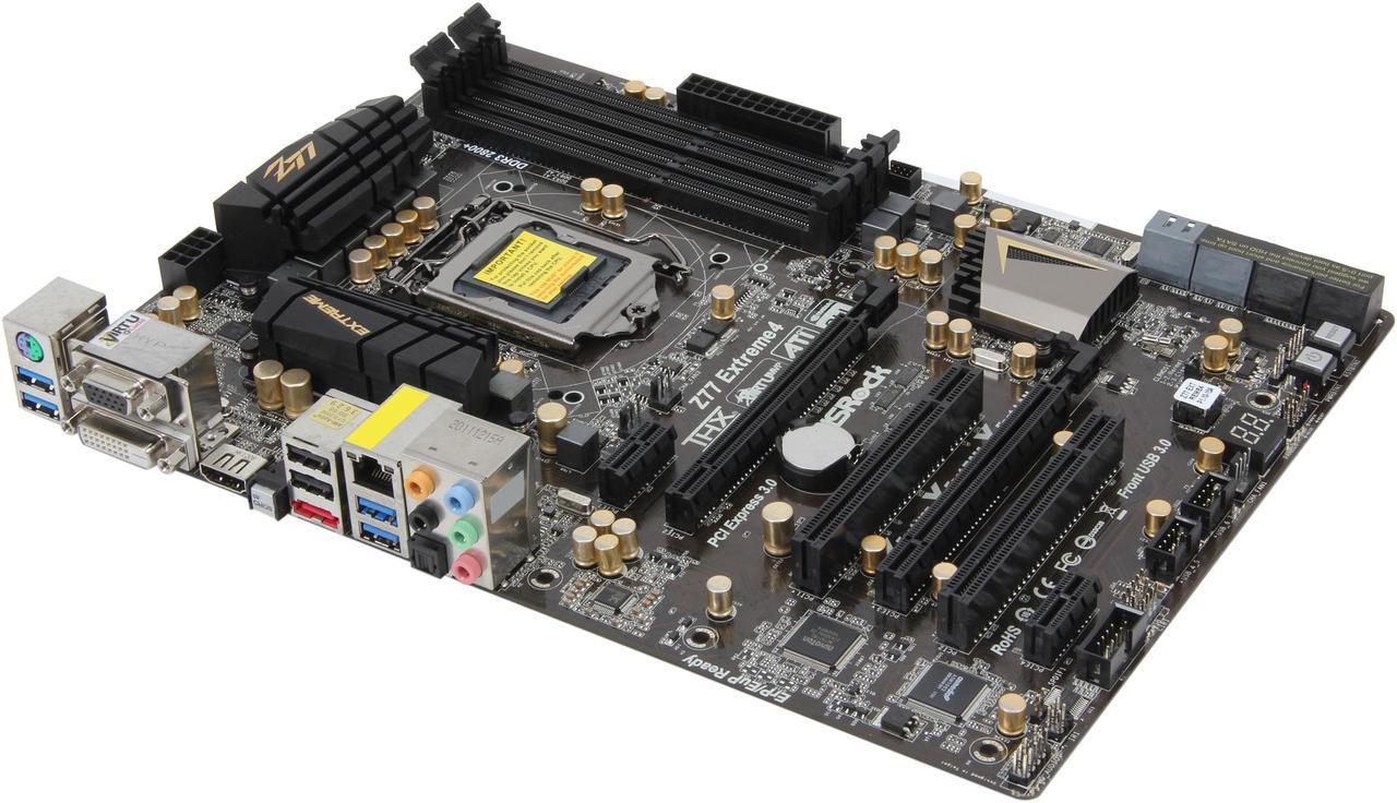 ASRock Z77 Extreme4 LGA 1155 Intel Z77 HDMI SATA 6Gb/s USB 3.0 ATX Intel Motherboard