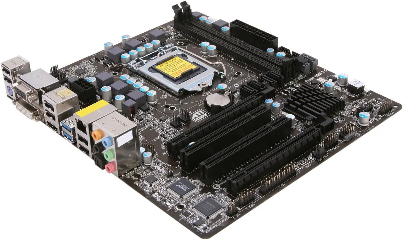 Main image of ASRock H77M LGA 1155 Intel H77 HDMI USB 3.0 Micro ATX Intel Motherboard
