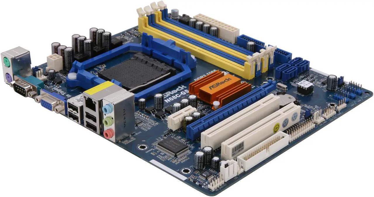 Main image of ASRock N68C-GS FX AM3+ NVIDIA GeForce 7025 / nForce 630a Micro ATX AMD Motherboard