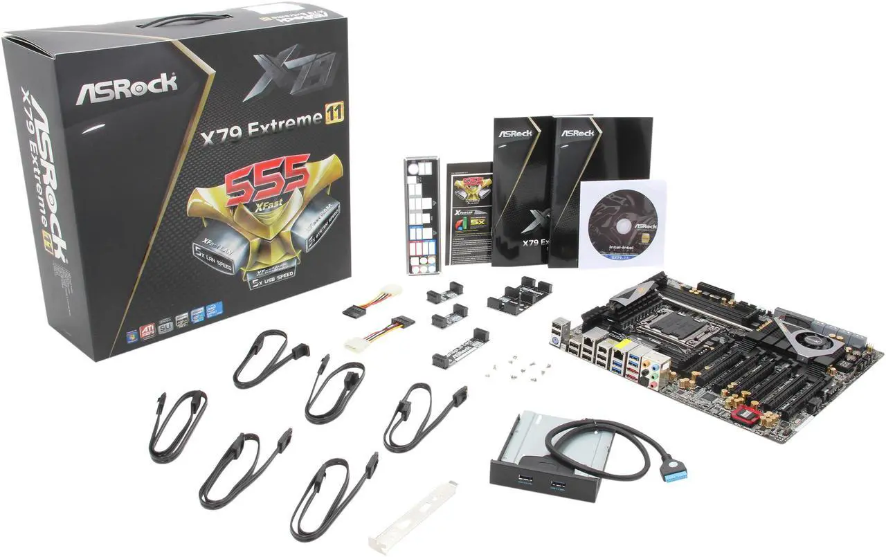 Alt view image 5 of 5 - ASRock X79 Extreme11 LGA 2011 Intel X79 USB 3.0 Extended ATX Intel Motherboard