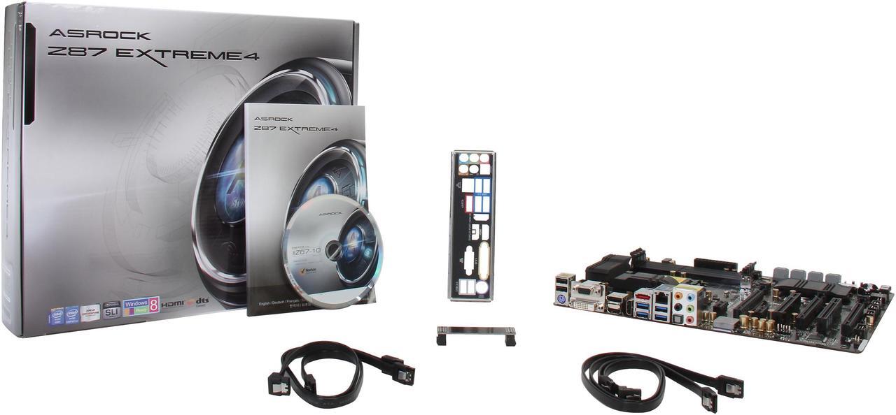 Alt view image 6 of 5 - ASRock Z87 Extreme4 LGA 1150 Intel Z87 HDMI USB 3.0 ATX Intel Motherboard