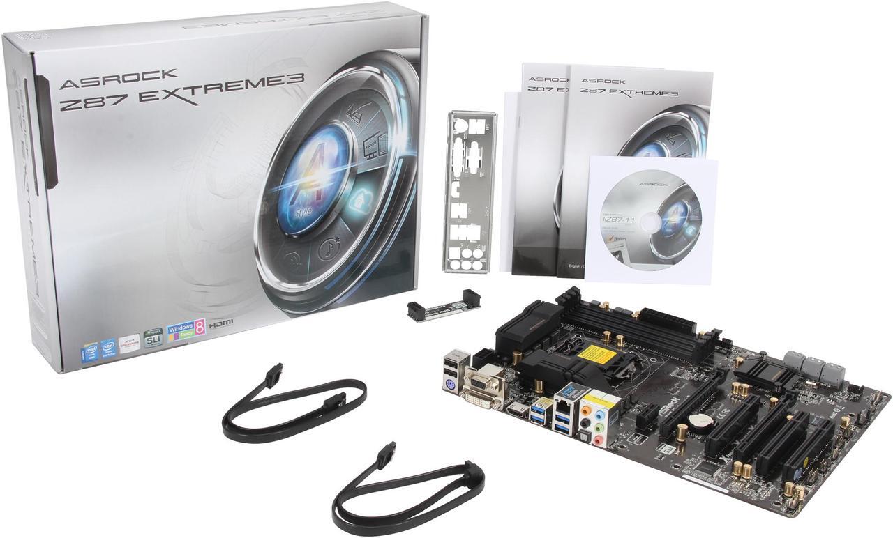 Alt view image 5 of 5 - ASRock Z87 Extreme3 LGA 1150 Intel Z87 HDMI USB 3.0 ATX Intel Motherboard