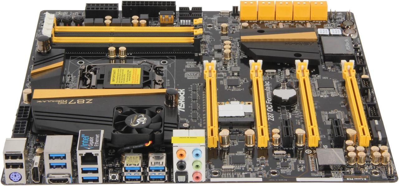 Alt view image 2 of 5 - ASRock Z87 OC Formula/ac LGA 1150 Intel Z87 HDMI USB 3.0 Extended ATX Intel Motherboard