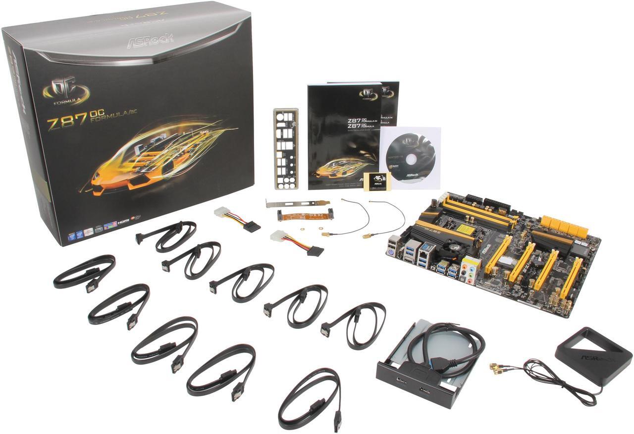 Alt view image 5 of 5 - ASRock Z87 OC Formula/ac LGA 1150 Intel Z87 HDMI USB 3.0 Extended ATX Intel Motherboard