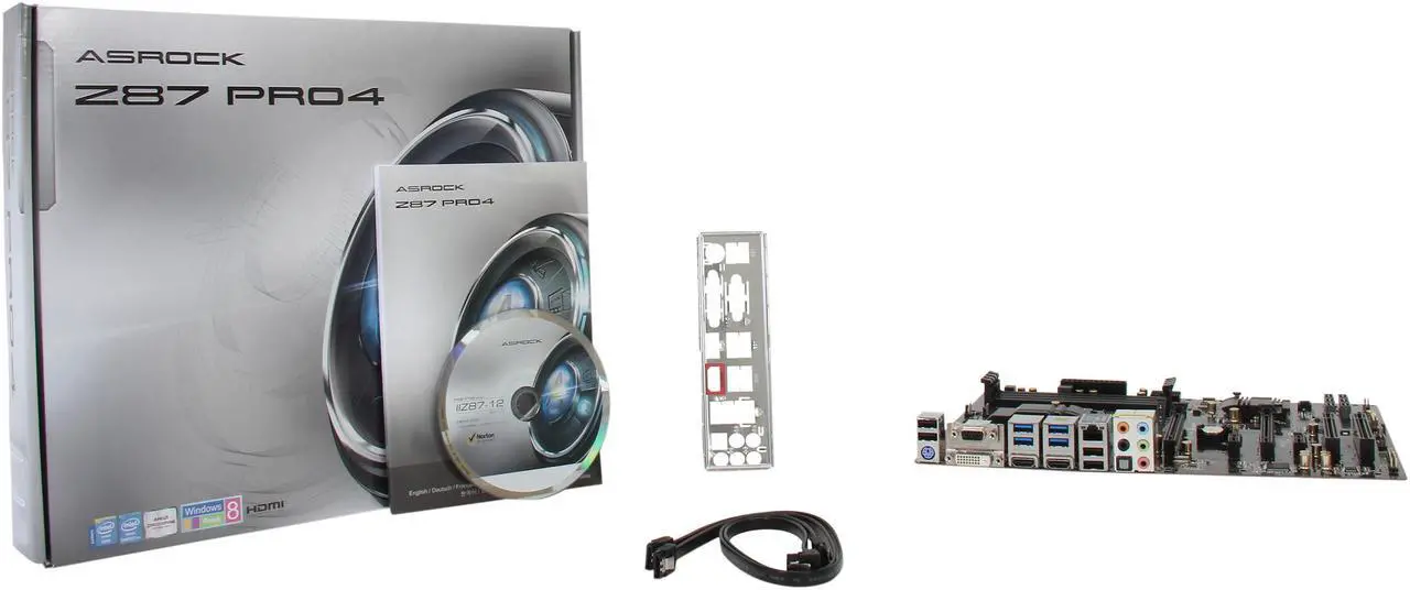 Alt view image 5 of 5 - ASRock Z87 PRO4 LGA 1150 Intel Z87 HDMI USB 3.0 ATX Intel Motherboard