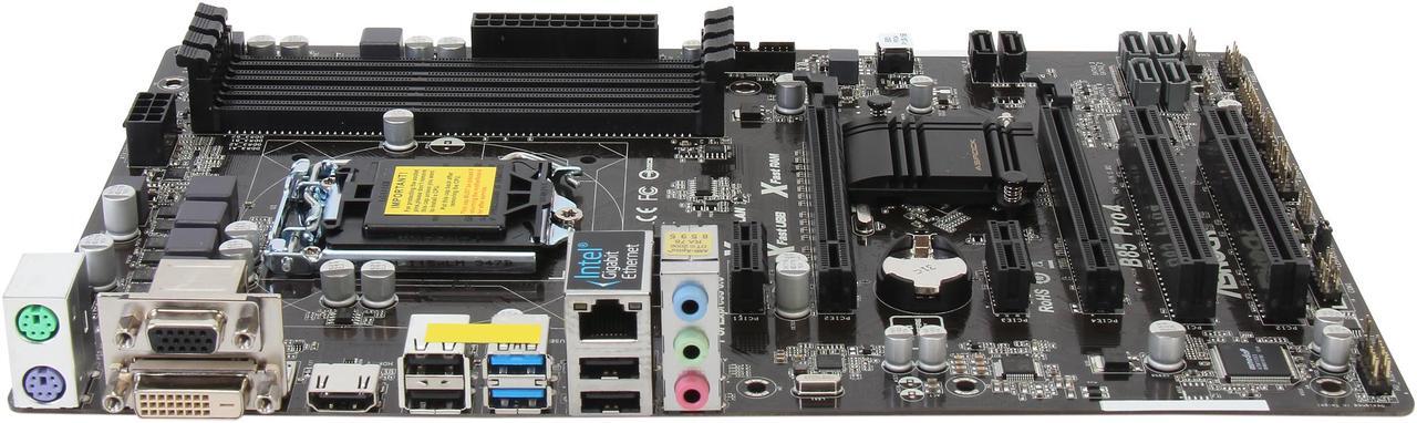 Alt view image 3 of 5 - ASRock B85 Pro4 LGA 1150 Intel B85 HDMI SATA 6Gb/s USB 3.0 ATX Intel Motherboard