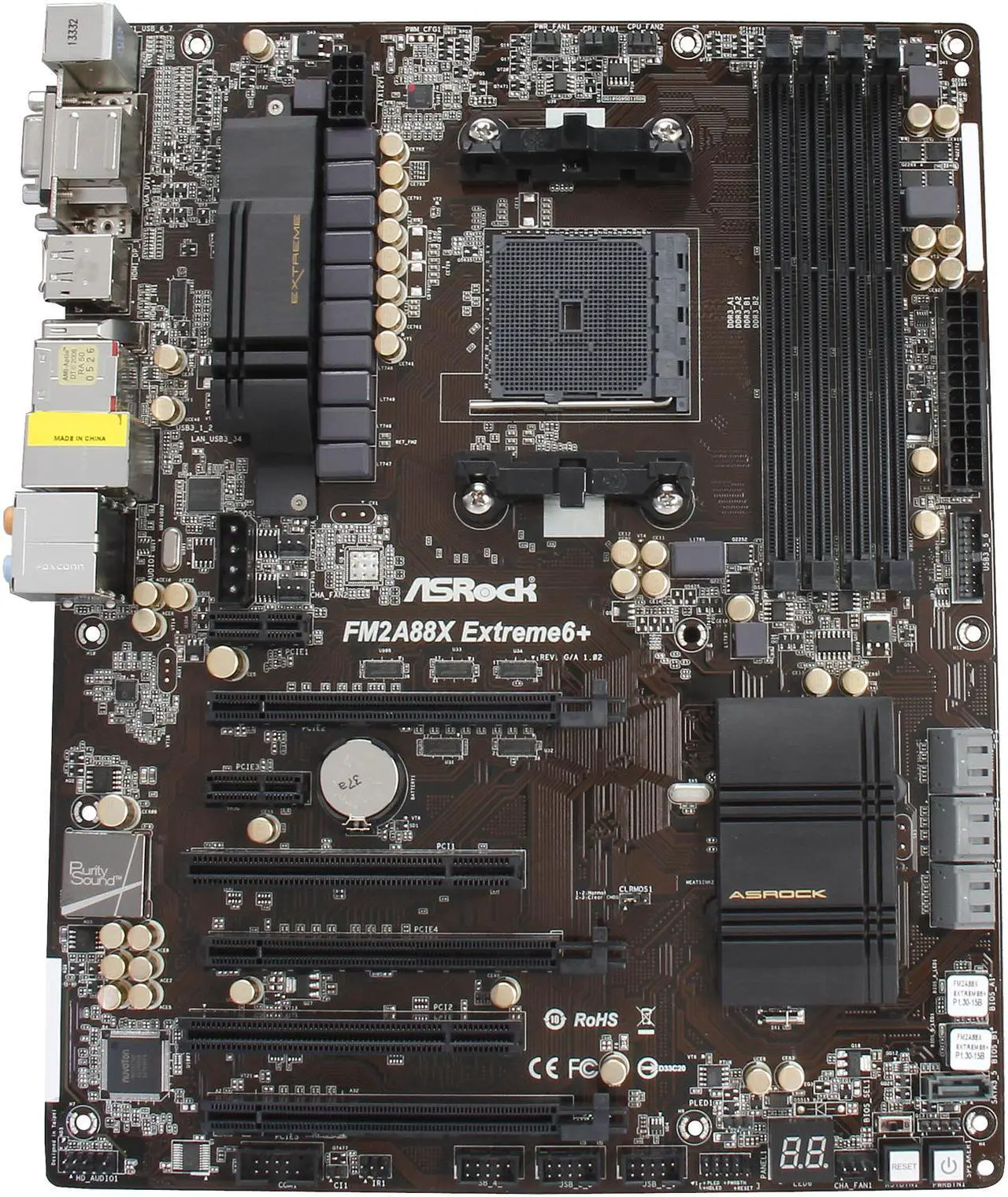 Alt view image 4 of 5 - ASRock FM2A88X Extreme6+ FM2+ / FM2 AMD A88X (Bolton D4) USB 3.0 HDMI ATX AMD Motherboard