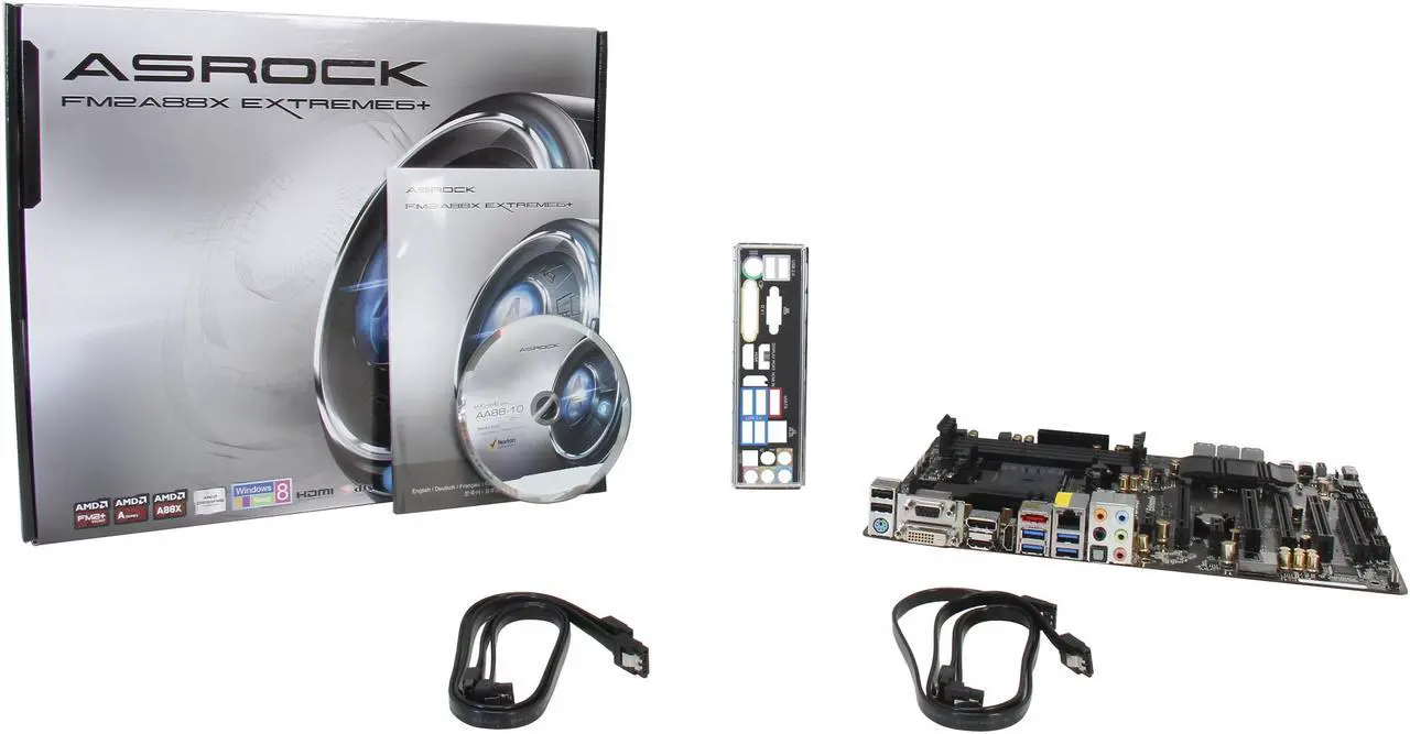 Alt view image 6 of 5 - ASRock FM2A88X Extreme6+ FM2+ / FM2 AMD A88X (Bolton D4) USB 3.0 HDMI ATX AMD Motherboard