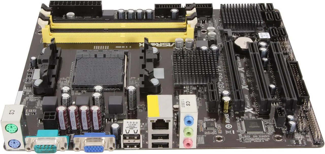 Alt view image 2 of 5 - ASRock 960GC-GS FX AM3+/AM3/AM2+ AMD 760G Micro ATX AMD Motherboard