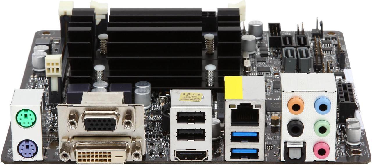 Alt view image 3 of 5 - ASRock Q1900-ITX Intel Celeron J1900 Motherboard / CPU / VGA Combo