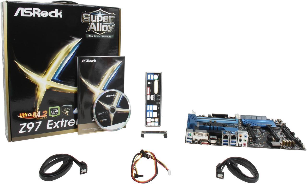 Alt view image 6 of 5 - ASRock Z97 Extreme6 LGA 1150 Intel Z97 HDMI SATA 6Gb/s USB 3.0 ATX Intel Motherboard
