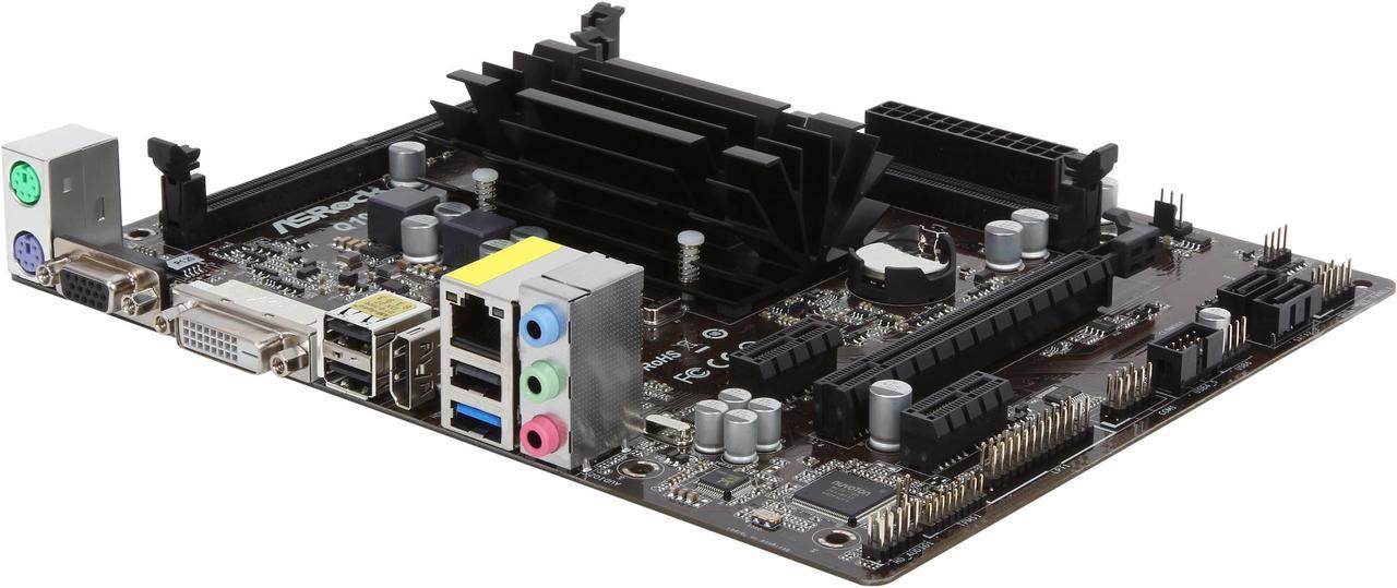 ASRock Q1900M Intel Quad-Core Celeron Processor J1900 Micro ATX Motherboard / CPU / VGA Combo