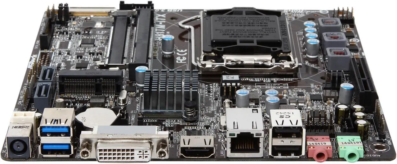 Alt view image 3 of 5 - ASRock H81TM-ITX R2.0 LGA 1150 Intel H81 HDMI USB 3.0 Mini ITX Intel Motherboard