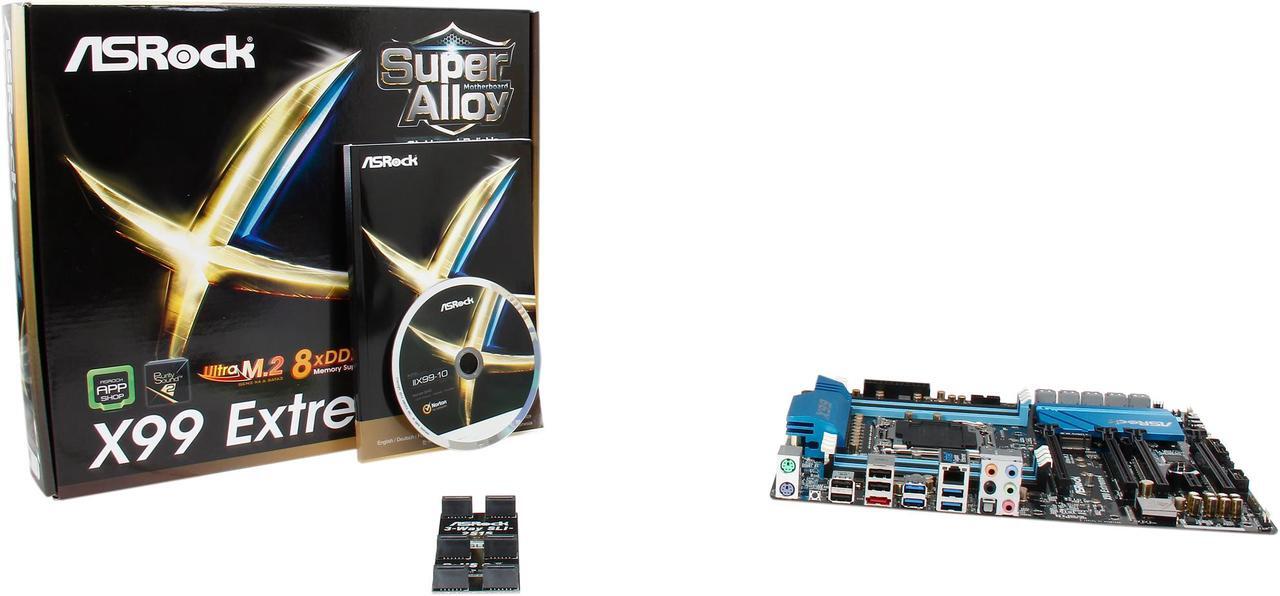Alt view image 6 of 5 - ASRock X99 Extreme4 LGA 2011-v3 Intel X99 SATA 6Gb/s USB 3.1 ATX Intel Motherboard