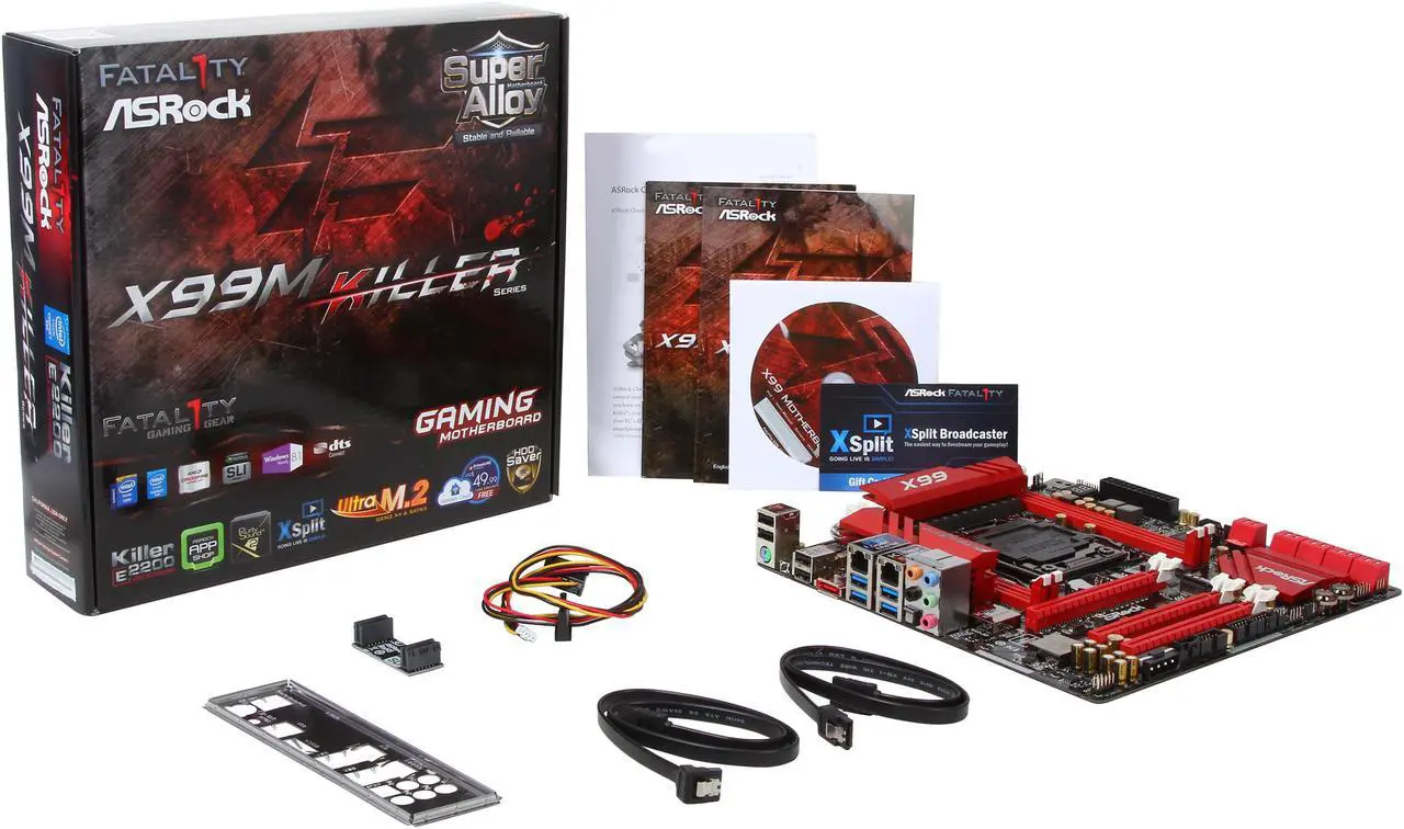 Alt view image 6 of 5 - ASRock ASRock Fatal1ty Gaming Fatal1ty X99M Killer LGA 2011-v3 Intel X99 USB 3.0 Micro ATX Intel Motherboard