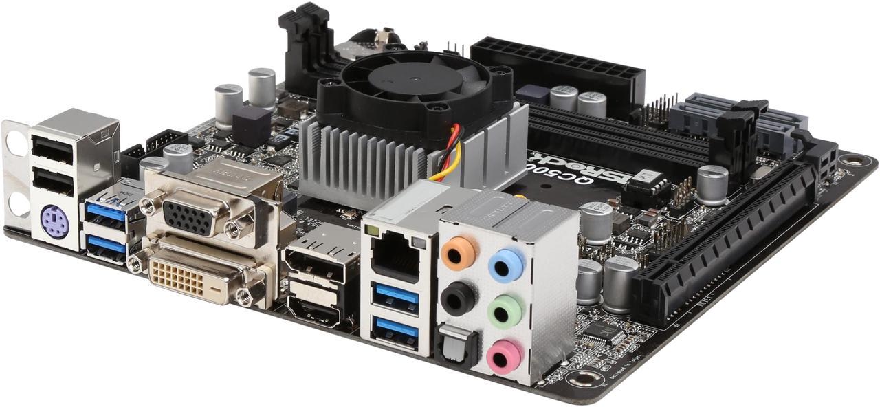 ASRock QC5000-ITX AMD FT3 Kabini A4-5000 Quad-Core APU BGA769 (FT3) Mini ITX Motherboard / CPU Combo