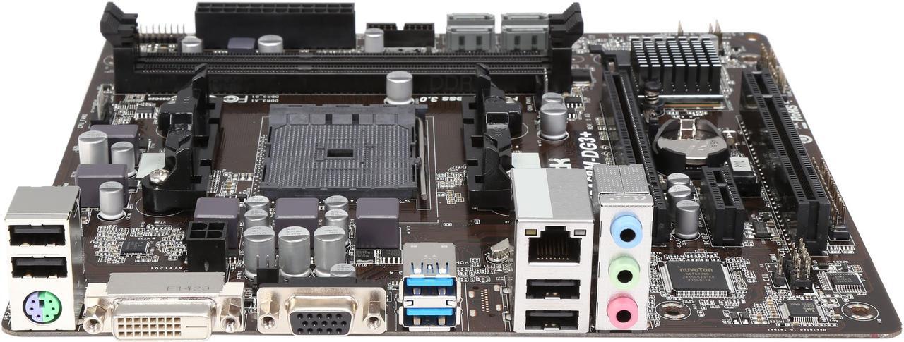 Alt view image 3 of 8 - ASRock FM2A68M-DG3+ FM2+ / FM2 AMD A68H FCH (Bolton D2H) SATA 6Gb/s USB 3.0 Micro ATX AMD Motherboard