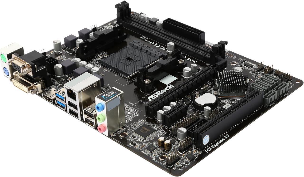 ASRock FM2A78M-HD+ R2.0 FM2+ / FM2 AMD A78 FCH (Bolton-D3) SATA 6Gb/s USB 3.0 HDMI Micro ATX AMD Motherboard