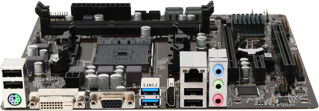 Alt view image 3 of 5 - ASRock FM2A68M-HD+ FM2+ / FM2 AMD A68H (Bolton-D2H) SATA 6Gb/s USB 3.0 HDMI Micro ATX AMD Motherboard