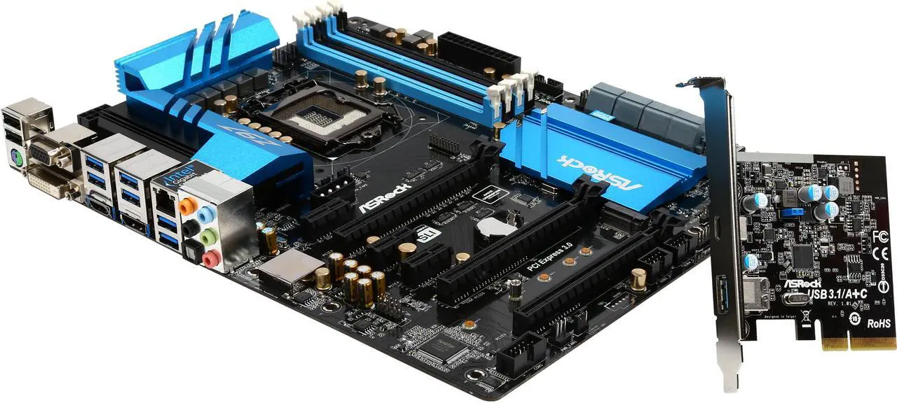 Main image of ASRock Z97 Extreme4/3.1 LGA 1150 Intel Z97 HDMI USB 3.1 USB 3.0 ATX Intel Motherboard